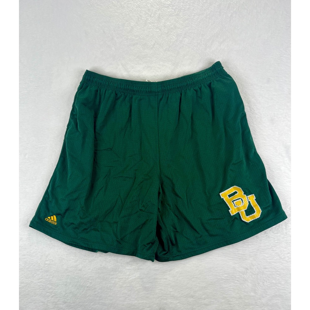 Adidas Baylor University BU Bears Mesh Basketball Shorts Green 2XL‎ XXL